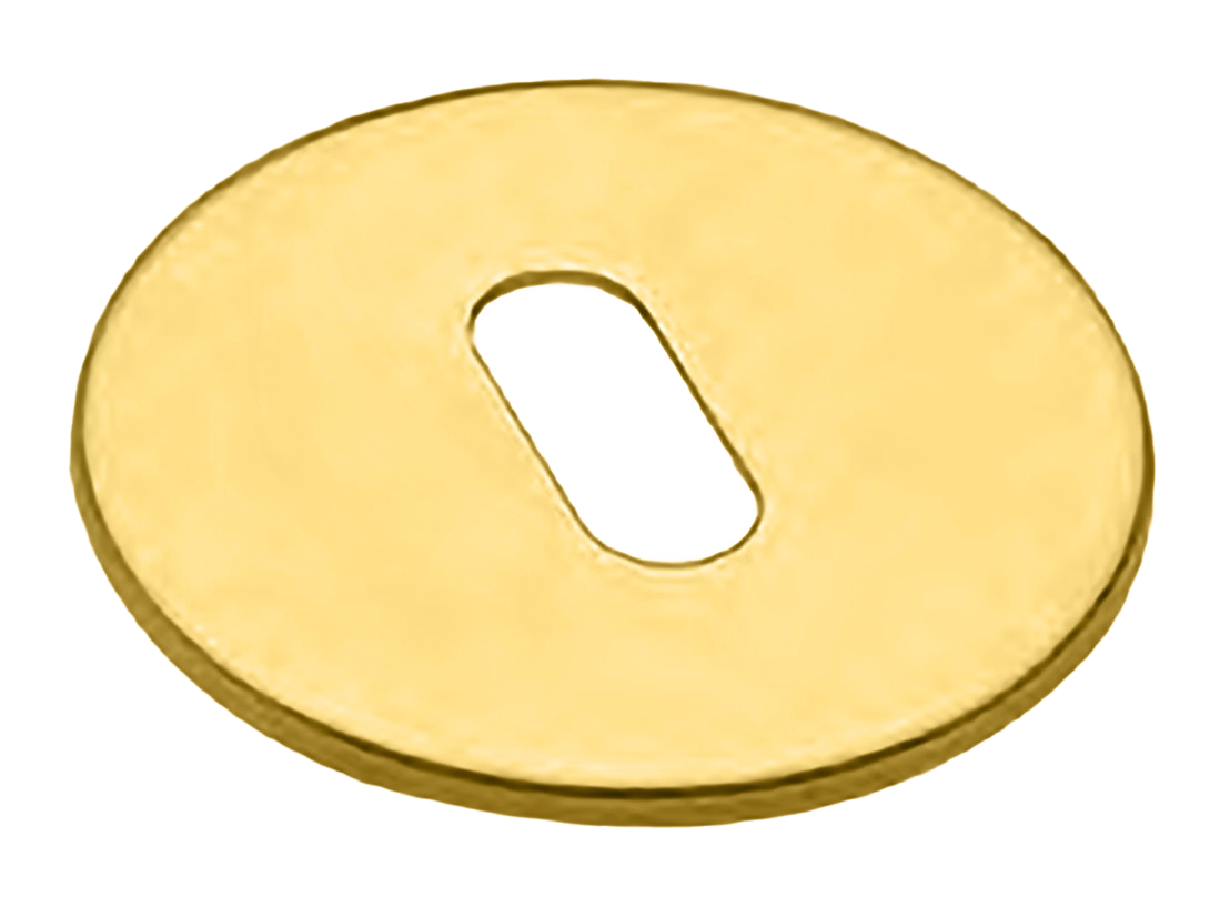 Накладка на ключевой цилиндр LUX-FK-R5 OTL на круглой розетке под ключ буратино, цвет - золото фото купить Ульяновск