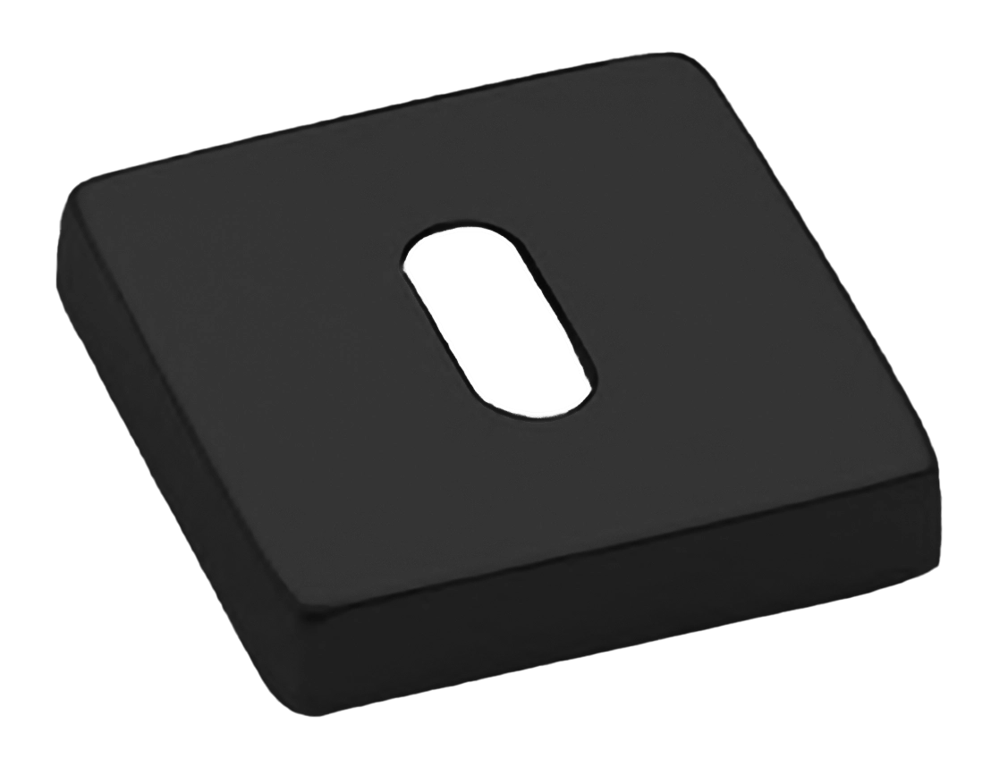 Накладка на ключевой цилиндр LUX-FK-S4-E NERO на квадратной розетке под ключ буратино, цвет - черный фото купить Ульяновск