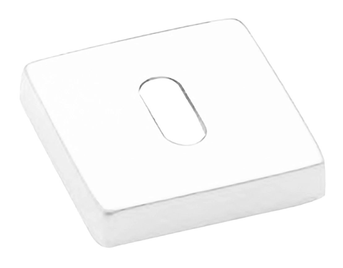 Накладка на ключевой цилиндр LUX-FK-S4 BIA на квадратной розетке под ключ буратино, цвет - белый фото купить Ульяновск