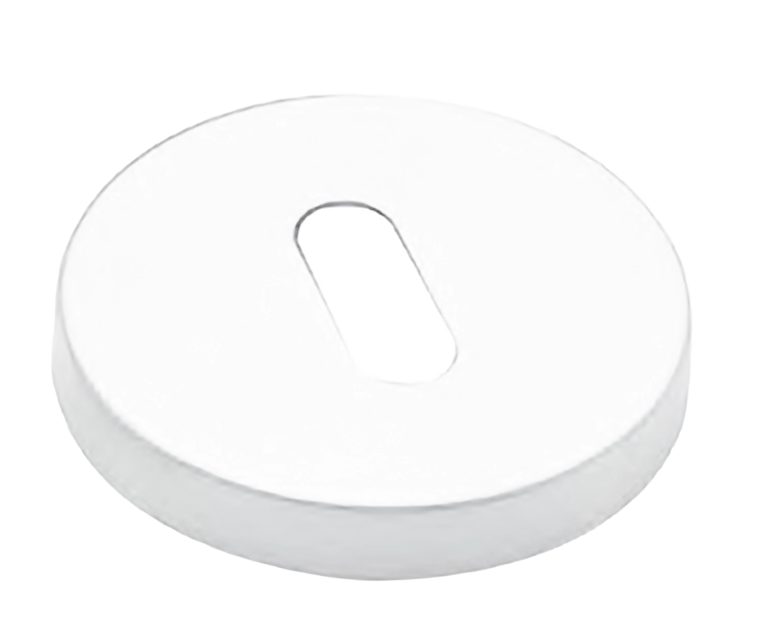 Накладка на ключевой цилиндр LUX-FK-R6 BIA на круглой розетке под ключ буратино, цвет - белый фото купить Ульяновск