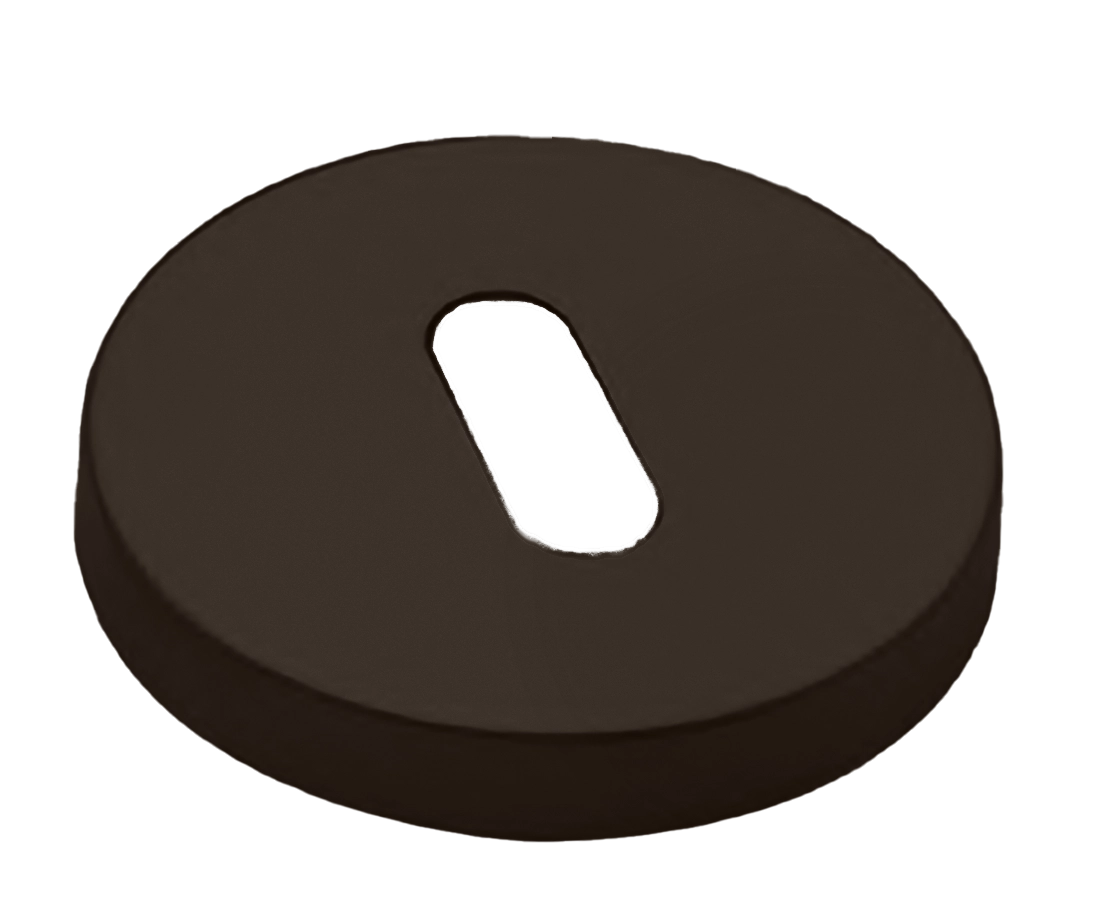 Накладка на ключевой цилиндр LUX-FK-R6 ANT на круглой розетке под ключ буратино, цвет - антрацит фото купить Ульяновск