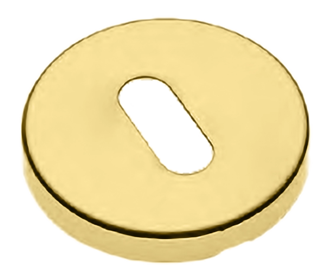 Накладка на ключевой цилиндр LUX-FK-R3 OTL на круглой розетке под ключ буратино, цвет - золото фото купить Ульяновск