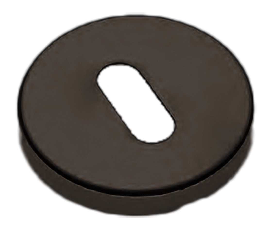 Накладка на ключевой цилиндр LUX-FK-R3 ANT на круглой розетке под ключ буратино, цвет - антрацит фото купить Ульяновск