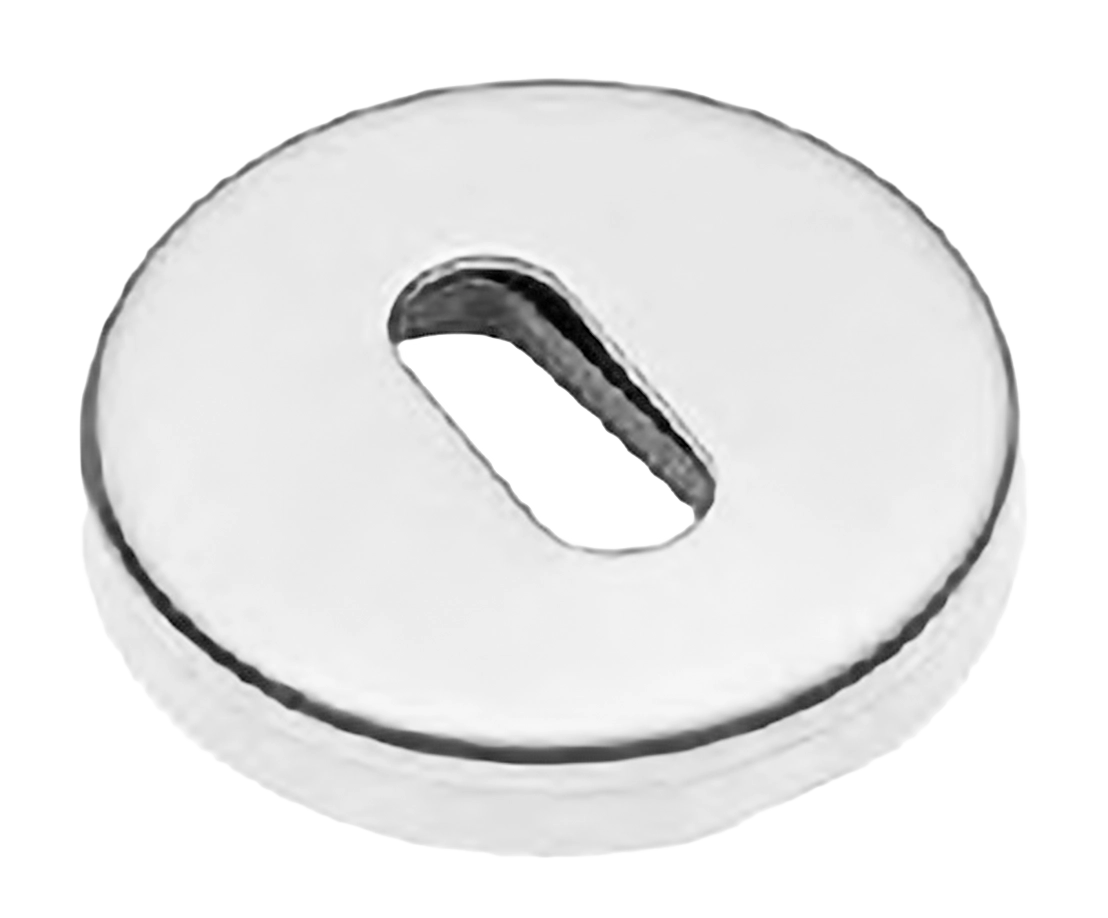 Накладка на ключевой цилиндр LUX-FK-R3-E BIA на круглой розетке под ключ буратино, цвет - белый фото купить Ульяновск