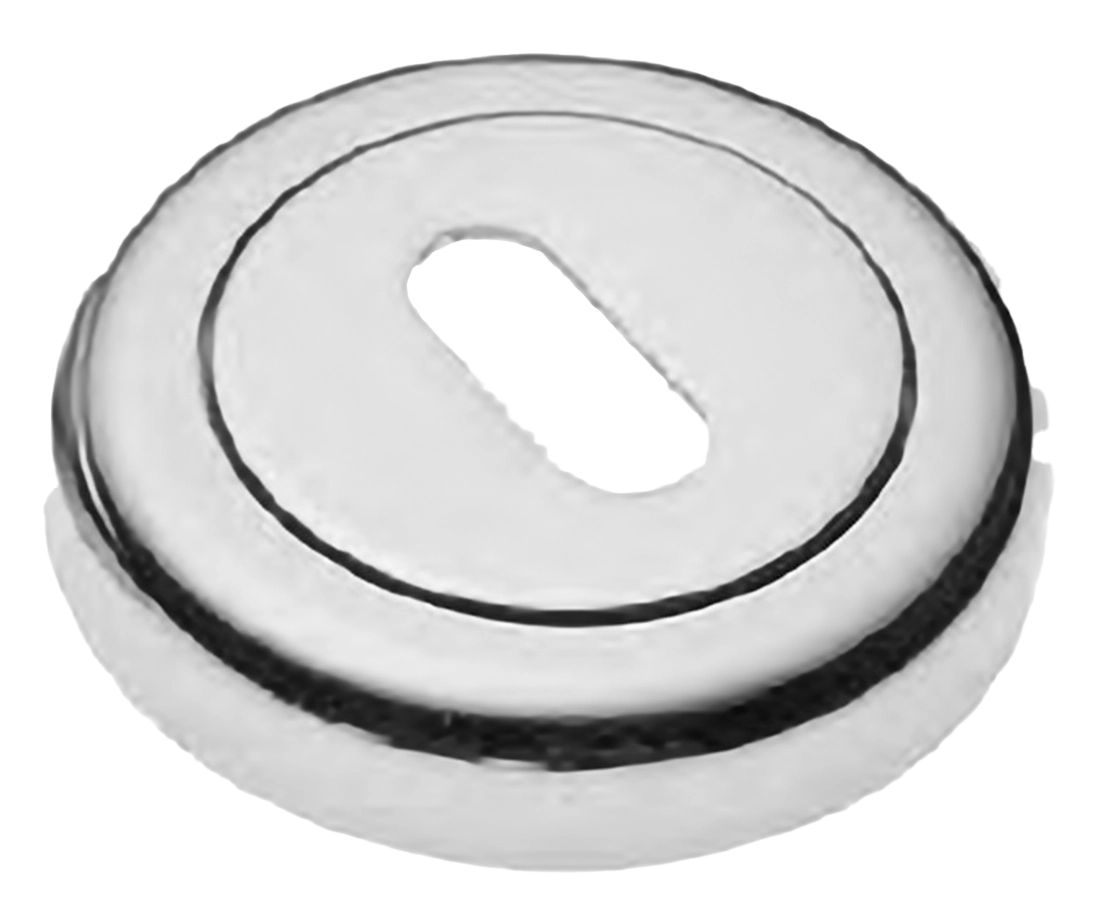 Накладка на ключевой цилиндр LUX-FK-R4 CRO на круглой розетке под ключ буратино, цвет - хром фото купить Ульяновск