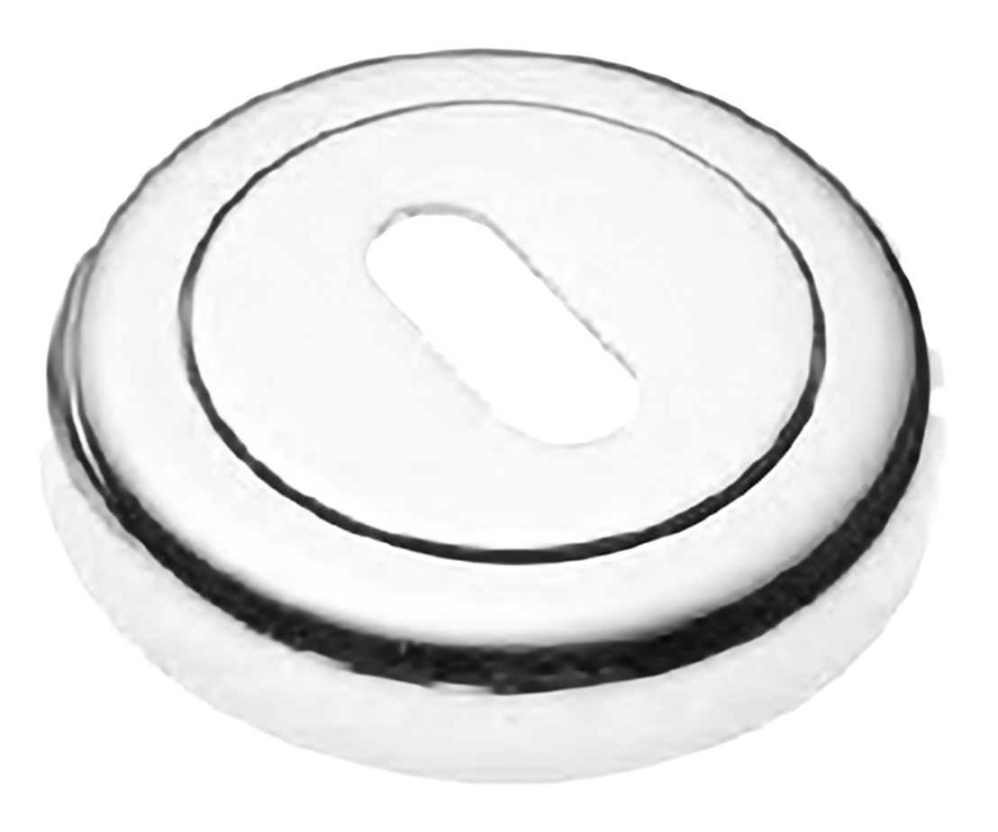 Накладка на ключевой цилиндр LUX-FK-R4 BIA на круглой розетке под ключ буратино, цвет - белый фото купить Ульяновск