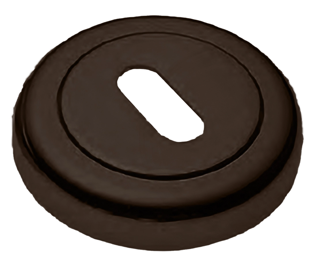 Накладка на ключевой цилиндр LUX-FK-R4 ANT на круглой розетке под ключ буратино, цвет - антрацит фото купить Ульяновск