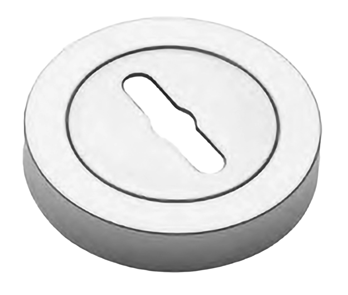 Накладка на ключевой цилиндр LUX-SK-R2 CRO на круглой розетке под сувальдный ключ, цвет - хром фото купить Ульяновск