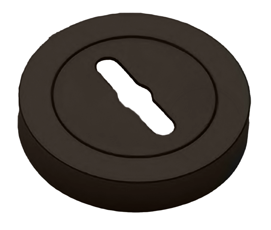 Накладка на ключевой цилиндр LUX-SK-R2 ANT на круглой розетке под сувальдный ключ, цвет - антрацит фото купить Ульяновск