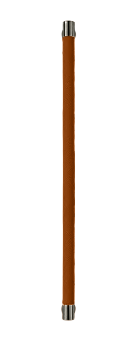 Ручка-скоба HIDE LEATHER PH/A ANT/CUOIO, цвет - антрацит/светло-коричневый фото купить Ульяновск