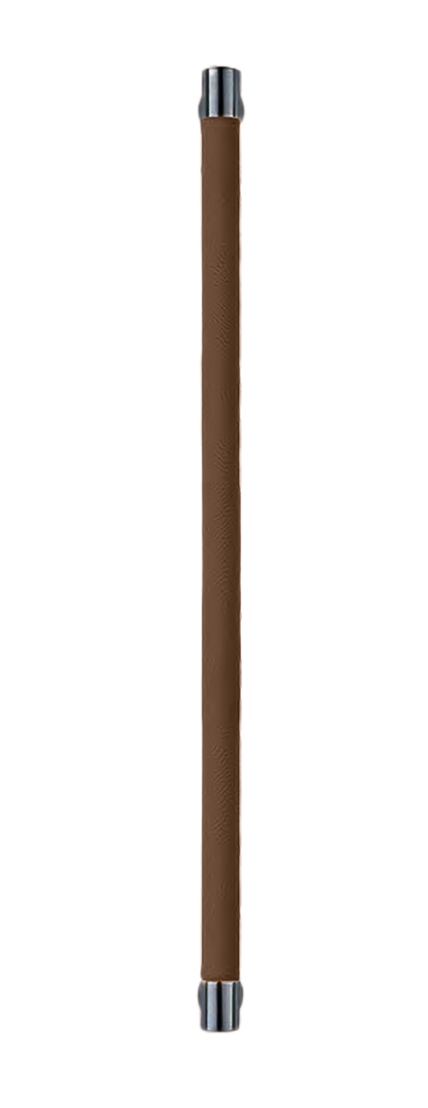 Ручка-скоба HIDE LEATHER PH/B NERO/TESTA DI MORO, цвет - черный/темно-коричневый фото купить Ульяновск