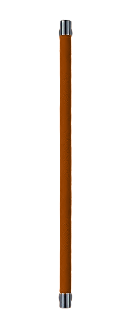 Ручка-скоба HIDE LEATHER PH/B NERO/CUOIO, цвет - черный/светло-коричневый фото купить Ульяновск