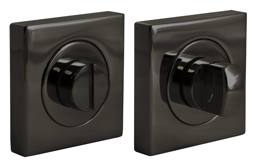 LUX-WC-S2 NIN, завертка сантехническая на квадратной розетке, цвет - черный никель фото купить Ульяновск
