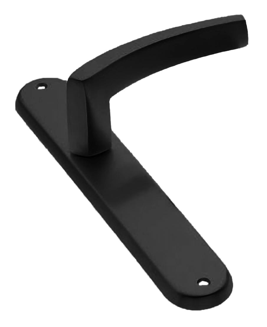 Ручка дверная на планке WIND PL NERO, цвет черный, латунь фото купить в Ульяновске