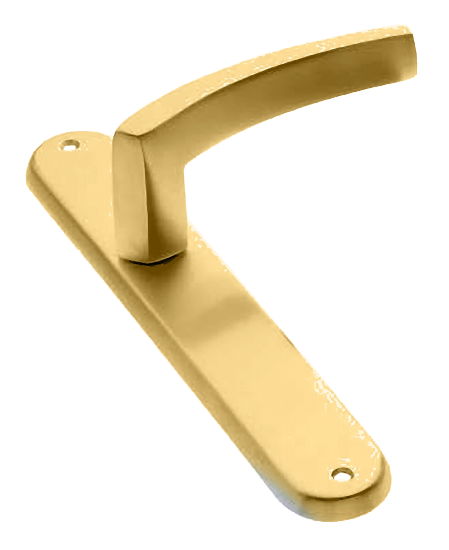 Ручка дверная на планке WIND PL OSA, цвет матовое золото, латунь фото купить в Ульяновске