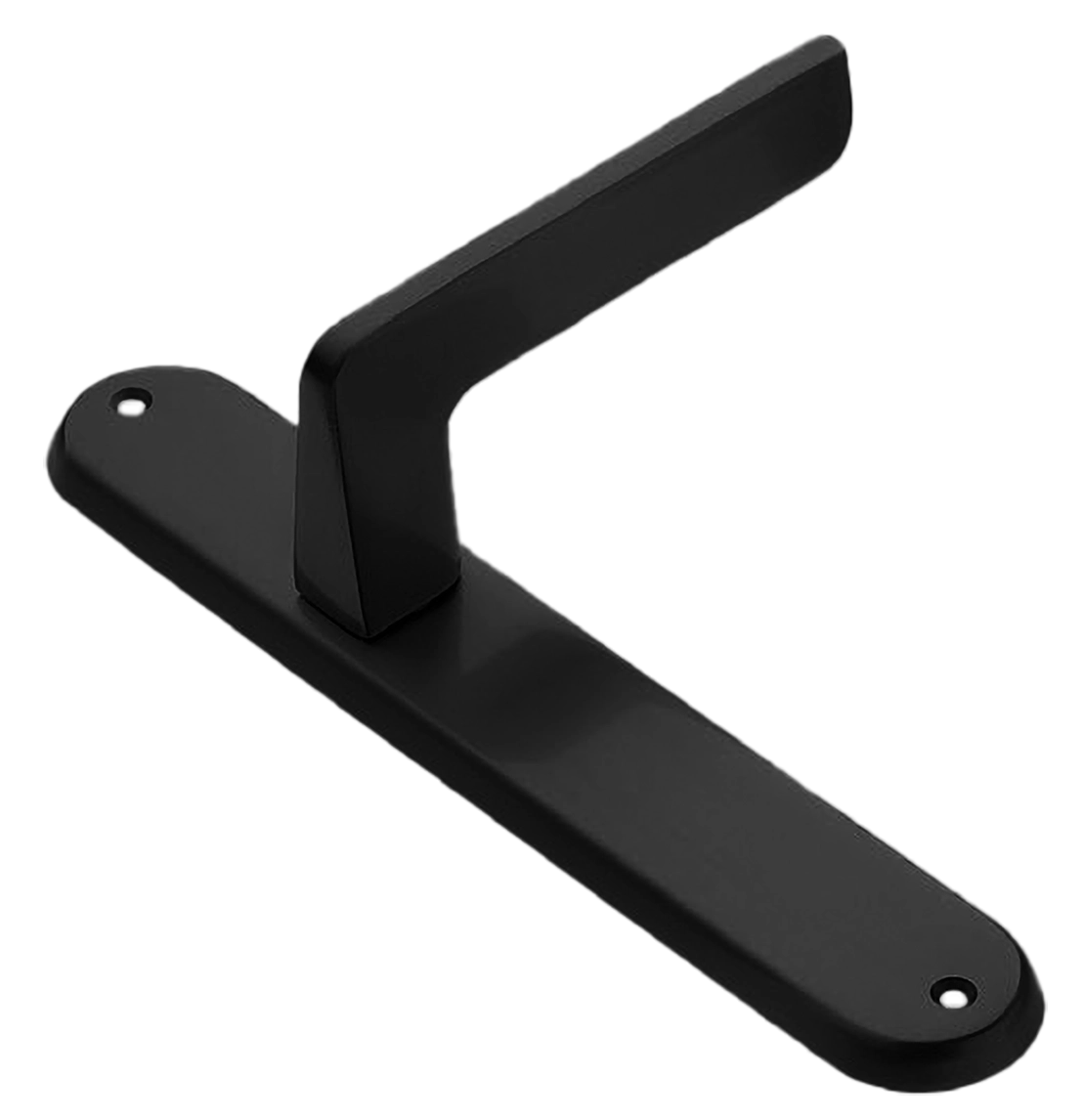 Ручка дверная на планке ROCK PL NERO, цвет черный, латунь фото купить в Ульяновске