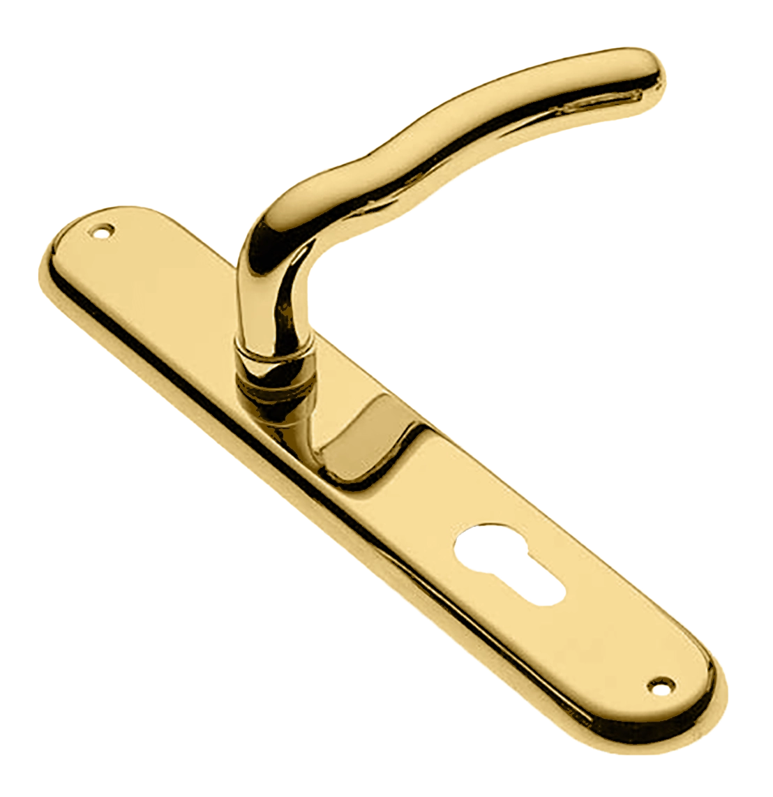 Ручка дверная на планке SNAKE PL OTL, цвет золото, латунь фото купить в Ульяновске