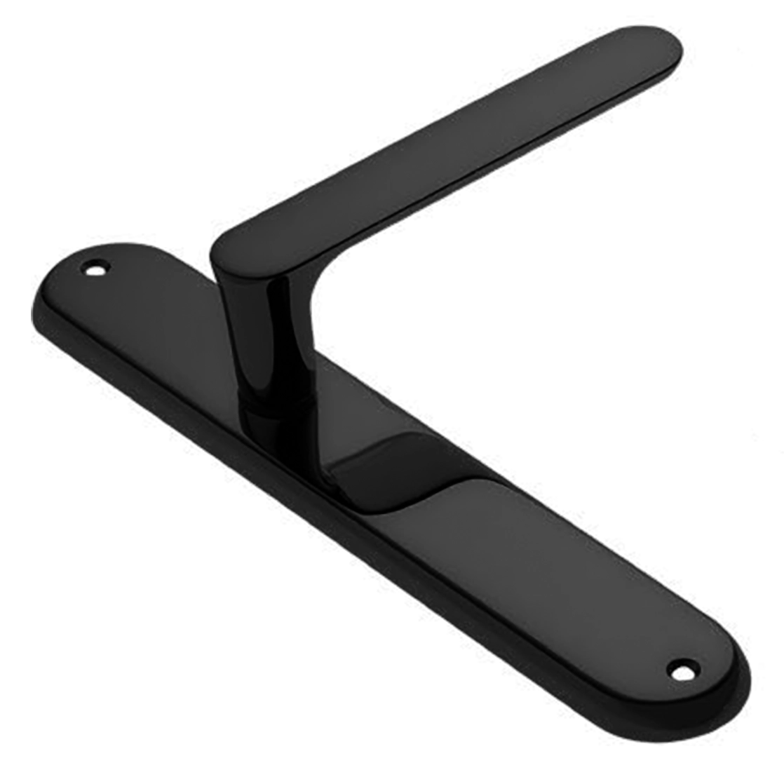 Ручка дверная на планке LE BOAT PL NERO, цвет черный, латунь фото купить в Ульяновске