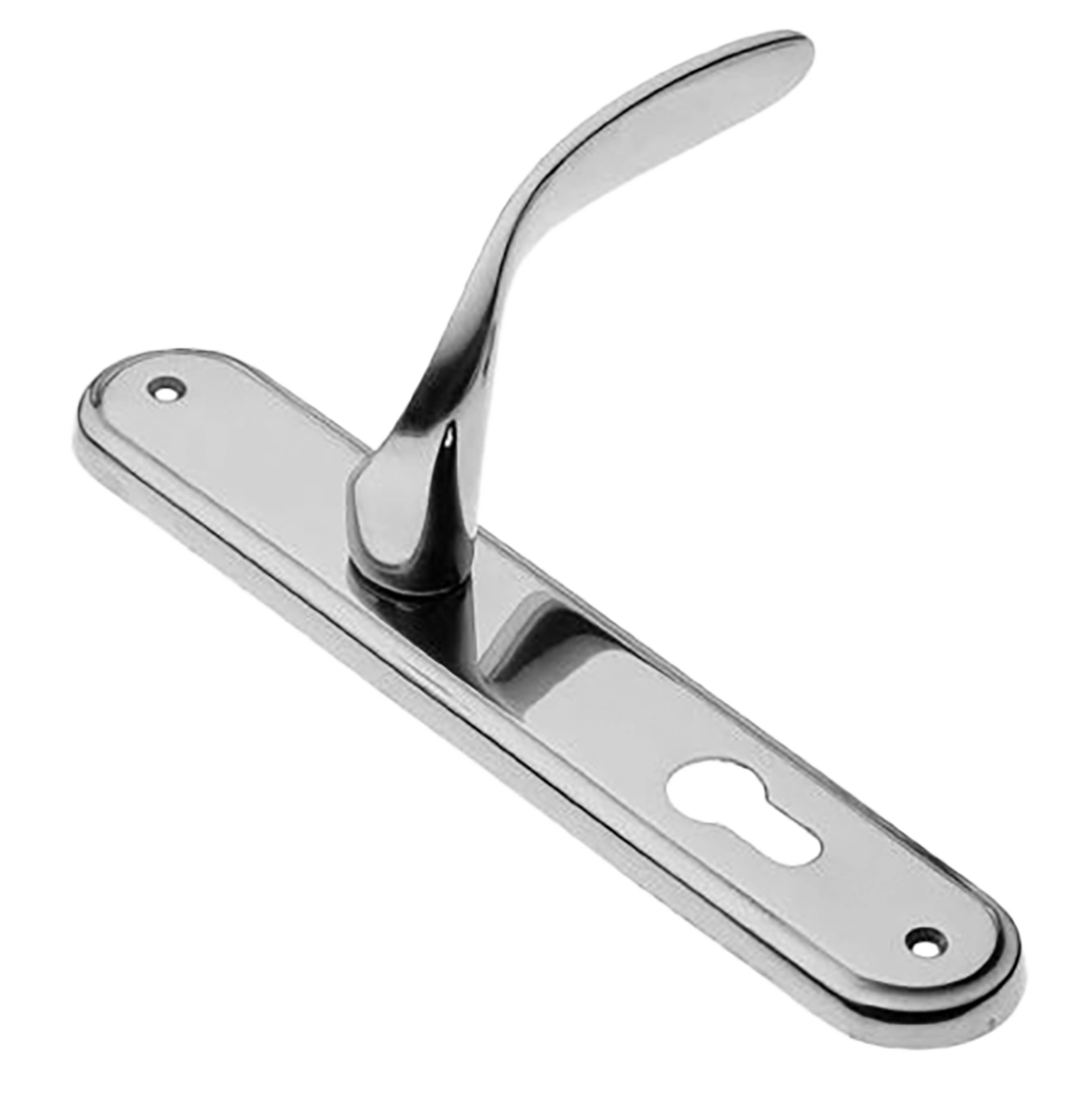 Ручка дверная на планке COBRA PL CRO, цвет хром, латунь фото купить в Ульяновске