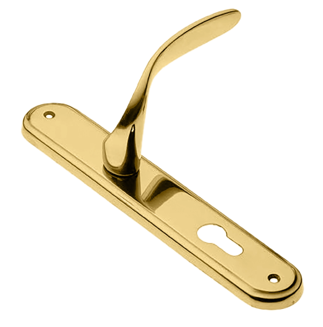 Ручка дверная на планке COBRA PL OTL, цвет золото, латунь фото купить в Ульяновске