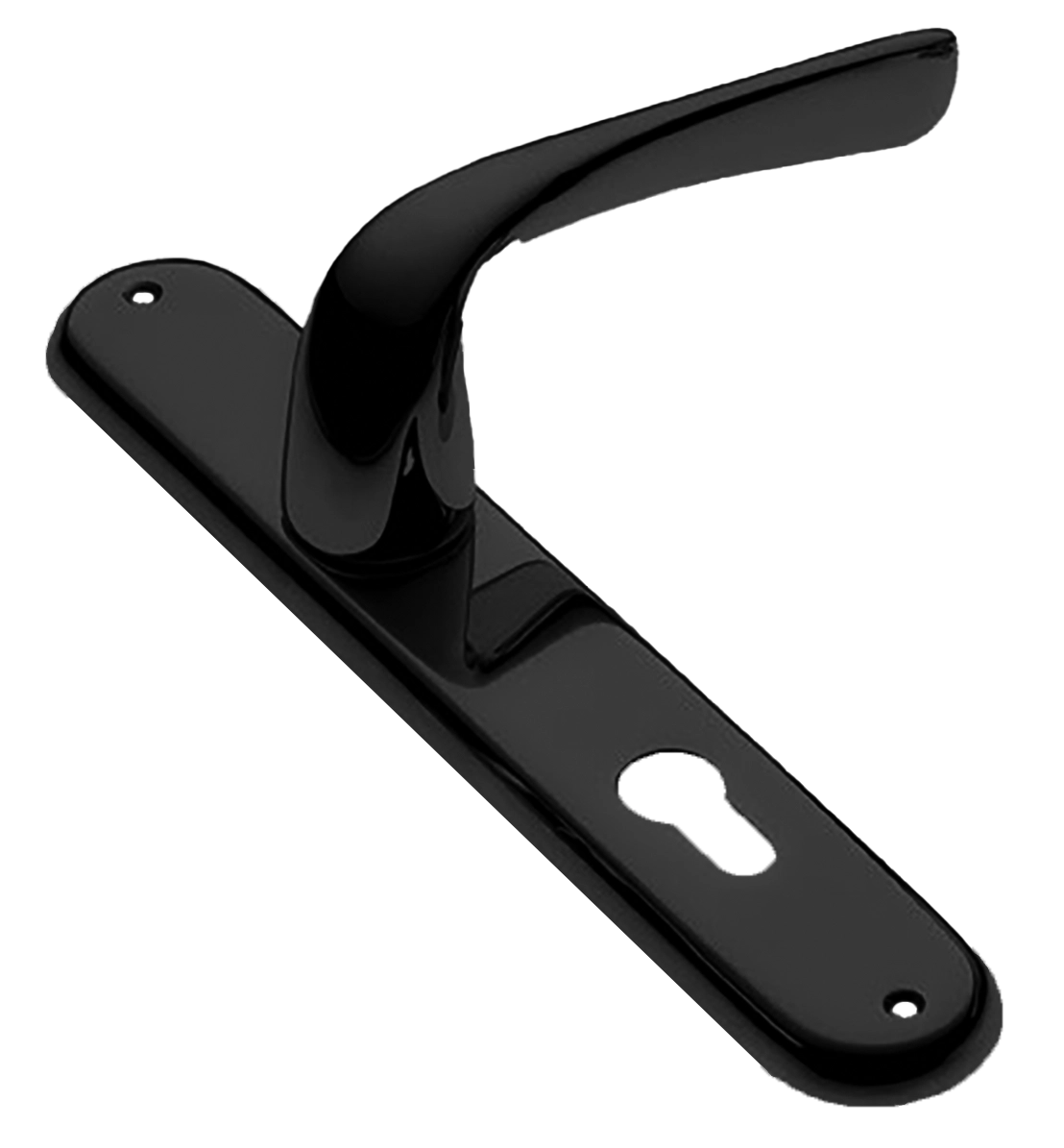 Ручка дверная на планке LE MANS PL NERO, цвет черный, латунь фото купить в Ульяновске