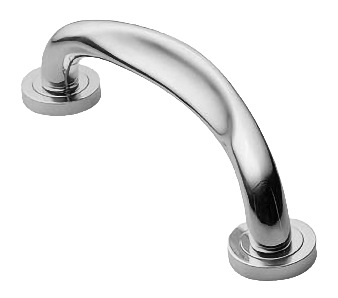 Ручка-скоба дверная RAFT PH CRO на круглой розетке, цвет хром, латунь фото купить в Ульяновске