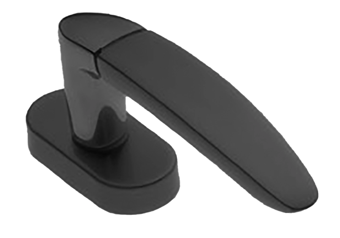 Ручка оконная SAIL W1 NERO на прямоугольной розетке, цвет черный, латунь фото купить в Ульяновске