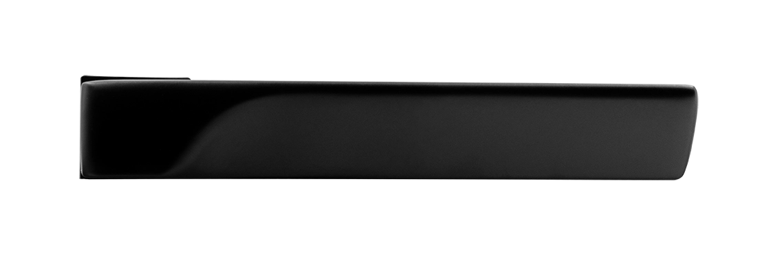 Ручка дверная FIORD-SM NERO-ST, с невидимой квадратной розеткой, цвет черный soft-touch, ЦАМ фото купить в Ульяновске