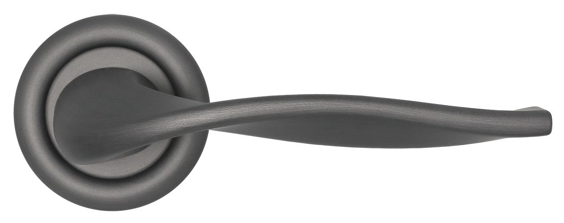 Ручка дверная SKYSCRAPER R7 SST на круглой розетке, цвет Летняя гроза/Summer Storm фото купить в Ульяновске