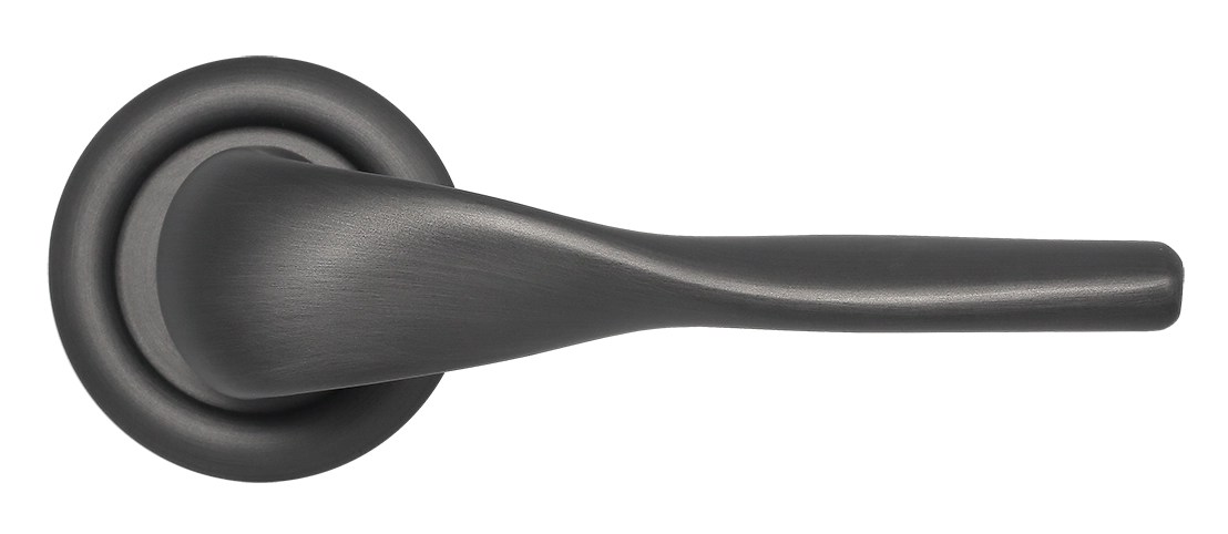 Ручка дверная LVB R7 SST на круглой розетке, цвет Летняя гроза/Summer Storm фото купить в Ульяновске