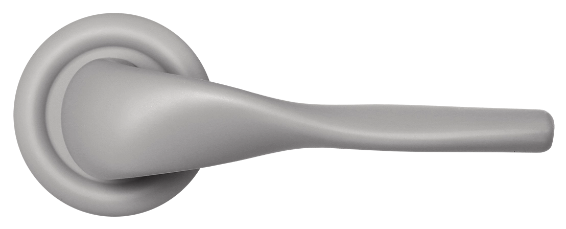 Ручка дверная LVB R7 SMI на круглой розетке, цвет Весенняя дымка/Spring Mist фото купить в Ульяновске