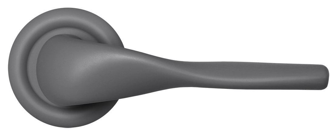 Ручка дверная LVB R7 SSW на круглой розетке, цвет Стокгольмский снегопад/Stockholm Snowfall фото купить в Ульяновске