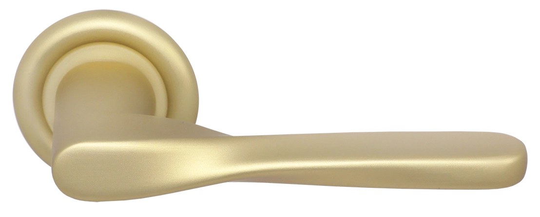 Ручка дверная THE OLYMPICS R7 AH на круглой розетке, цвет Осенний мёд/Autumn Honey фото купить Ульяновск