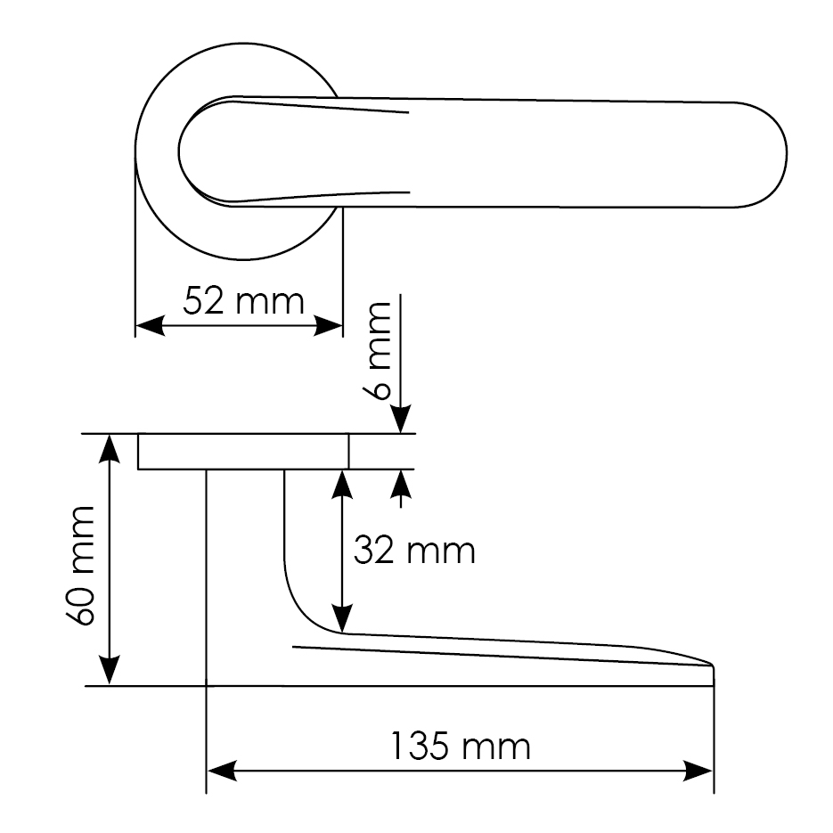 Комплект дверных ручек MH-59-R6 BL с заверткой MH-WC-R6 BL + магнитный замок M1895 BL, цвет черный фотомореллиУльяновск