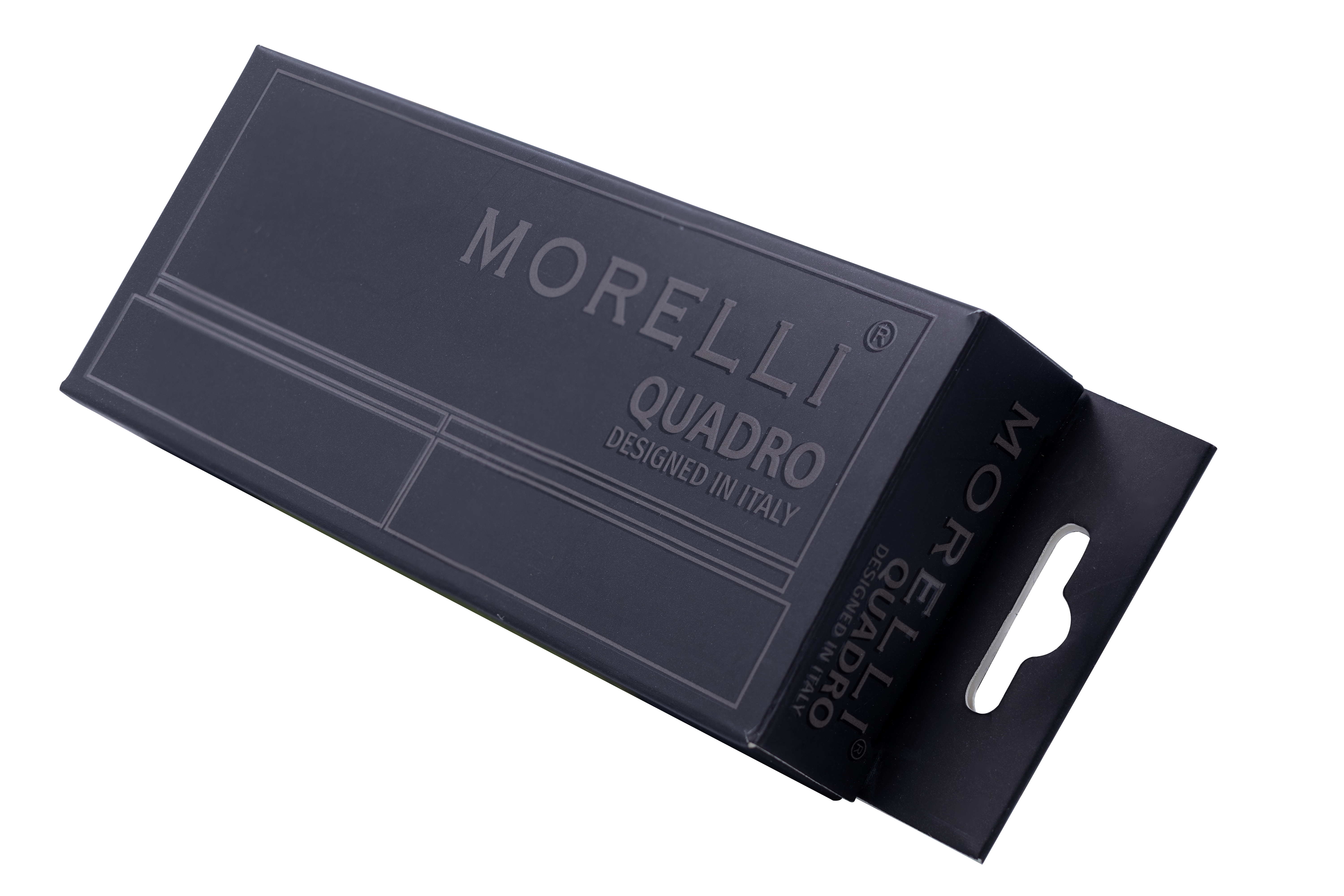 Петля алюминиевая QUADRO-1 BL без врезки на квадратной оси, цвет черный фото morelli Ульяновск
