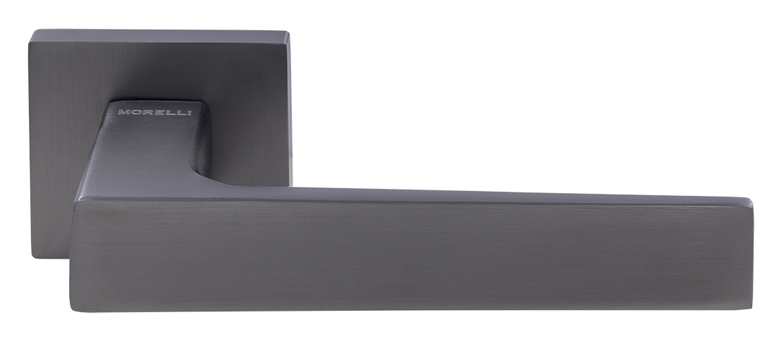 Ручка дверная MIRA  MH-54-S6 GR раздельная на квадратной розетке, цвет графит, ЦАМ фото купить Ульяновск