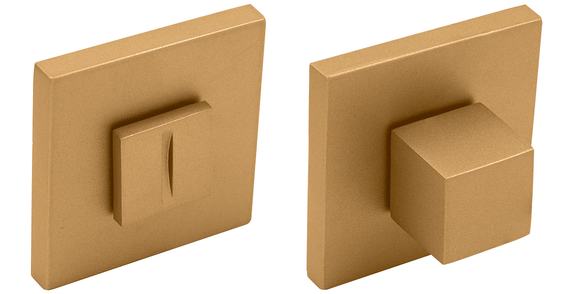 Завертка сантехническая MH-WC-S6 FTG на квадратной розетке 6мм цвет матовое итальянское золото фото купить Ульяновск