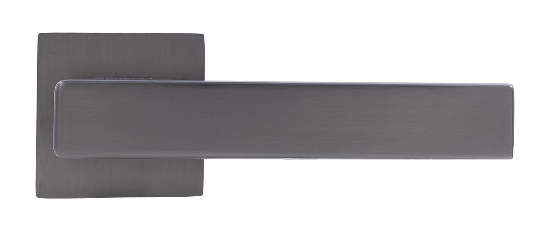 Ручка дверная LOT MH-56-S6 GR раздельная на квадратной розетке 6 мм, цвет графит, ЦАМ фото купить в Ульяновске