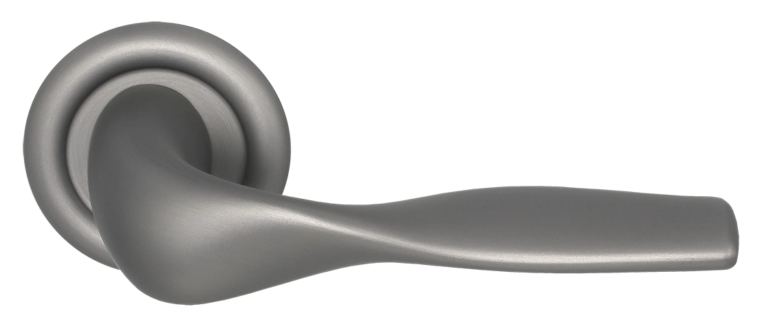 Ручка дверная LVB R7 WF на круглой розетке, цвет Зимняя стужа/Winter Frost фото купить Ульяновск