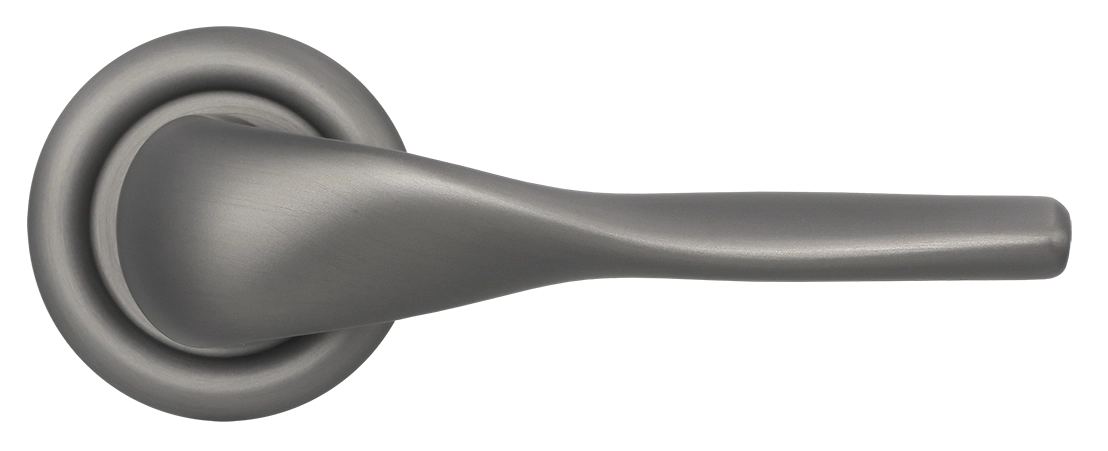 Ручка дверная LVB R7 WF на круглой розетке, цвет Зимняя стужа/Winter Frost фото купить в Ульяновске