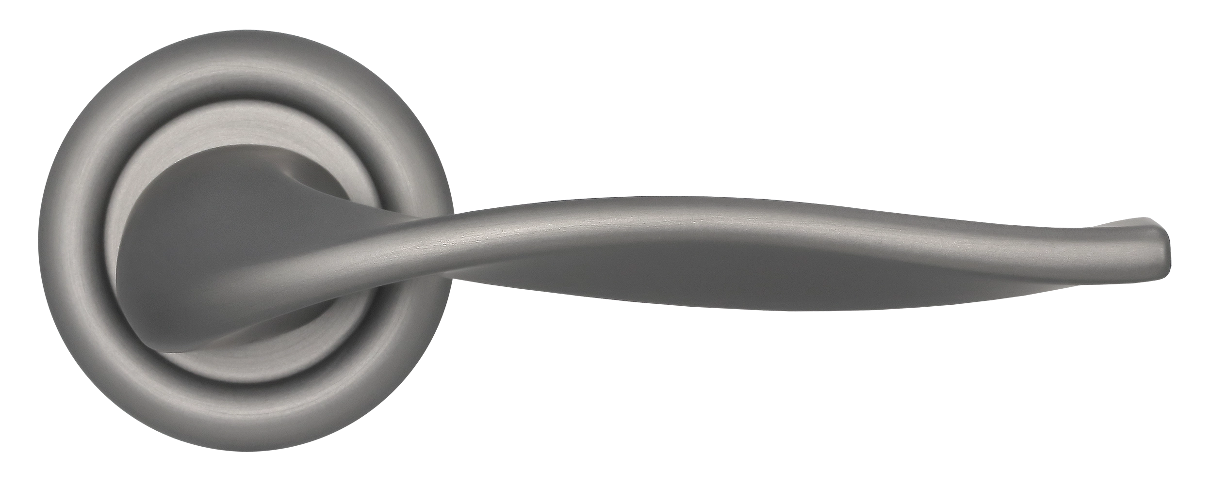 Ручка дверная SKYSCRAPER R7 WF на круглой розетке, цвет Зимняя стужа/Winter Frost фото купить в Ульяновске