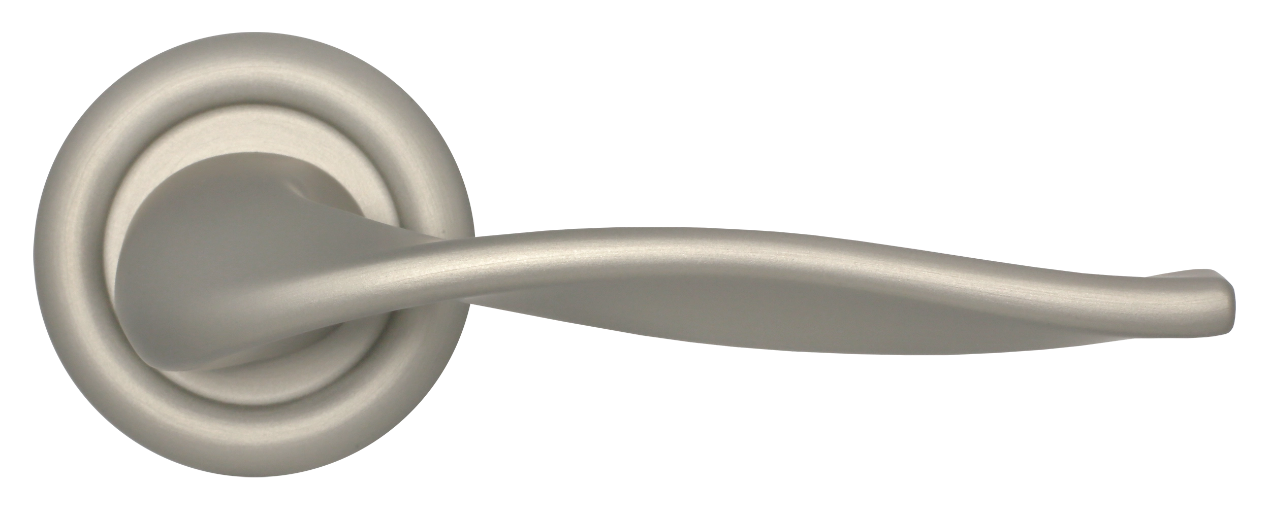 Ручка дверная SKYSCRAPER R7 SMI на круглой розетке, цвет Весенняя дымка/Spring Mist фото купить в Ульяновске