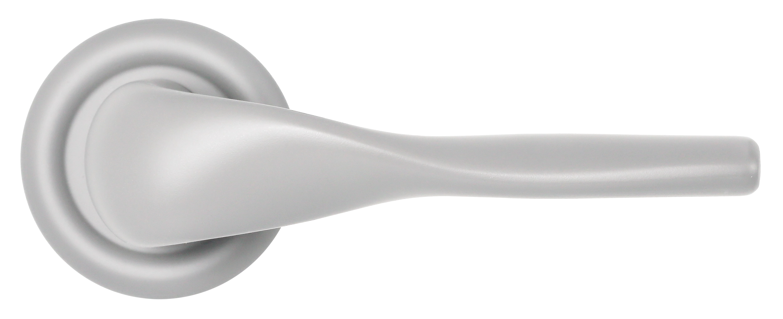 Ручка дверная LVB R7 SSW на круглой розетке, цвет Стокгольмский снегопад/Stockholm Snowfall фото купить в Ульяновске