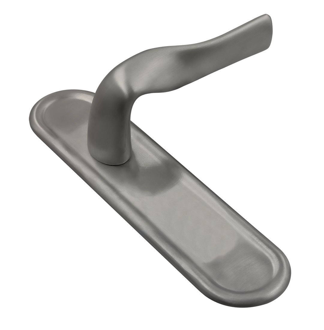 Ручка дверная LVB PLR WF на планке, цвет Зимняя стужа/Winter Frost фото купить Ульяновск