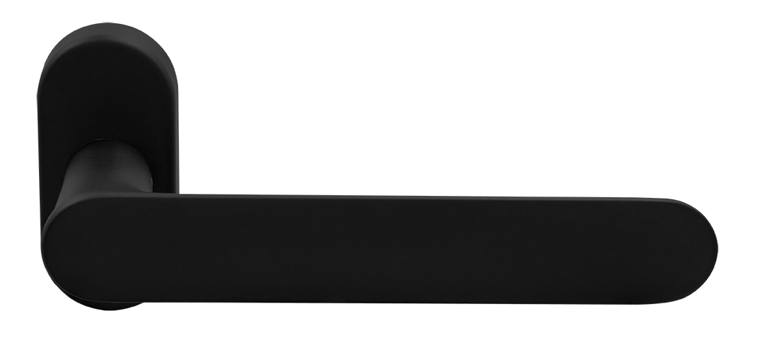 Ручка оконная LE BOAT W1 NERO-ST на прямоугольной розетке, цвет черный soft-touch, латунь фото morelli Ульяновск
