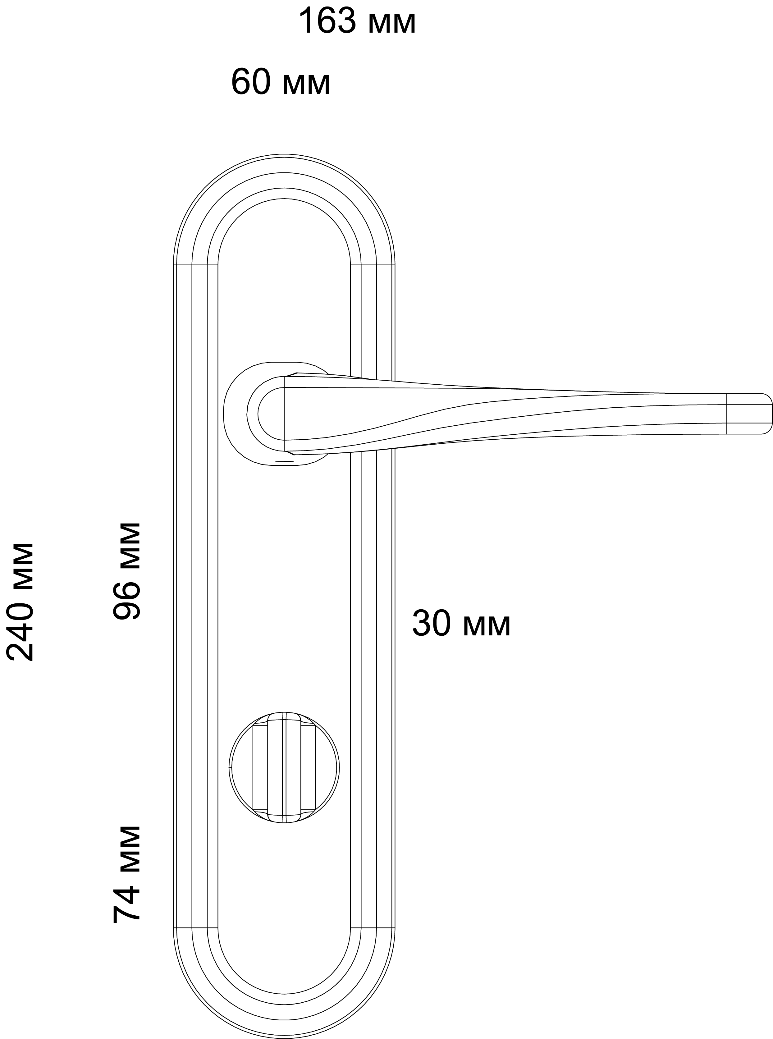 Ручка дверная THE OLYMPICS PLR WF на планке, цвет Зимняя стужа/Winter Frost фото фурнитура Ульяновск