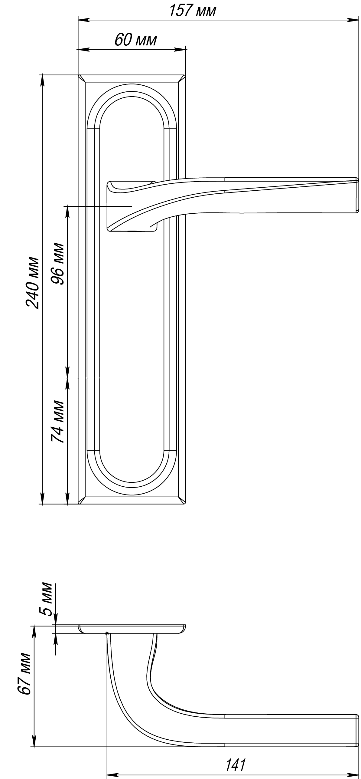 Ручка дверная WD CONCERT HALL PLS AH на планке, цвет Осенний мёд/Autumn Honey фото фурнитура Ульяновск