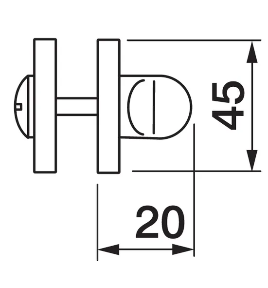 LUX-WC-R3-E OBR, завертка сантехническая, цвет - кофе фото купить в Ульяновске