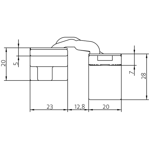 HH-19 B, скрытая петля, цвет - черный фото morelli Ульяновск